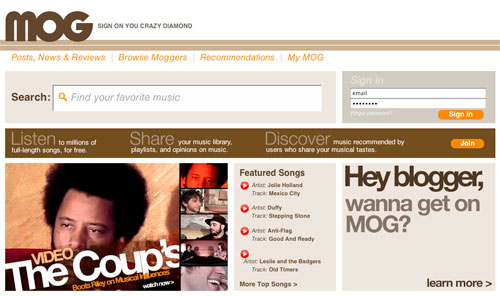 mog music website